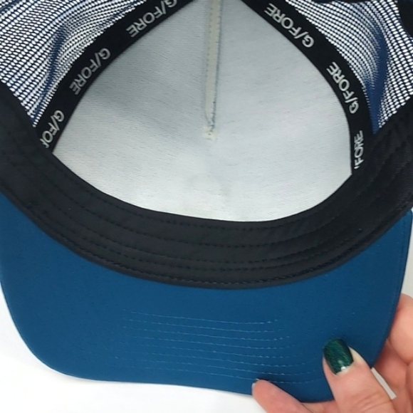 G/FORE Skull Trucker Hat Golf Cap Snapback Blue - Picture 8 of 16